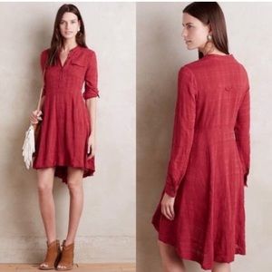 Anthropologie Holding Horses Fit Flare Dress